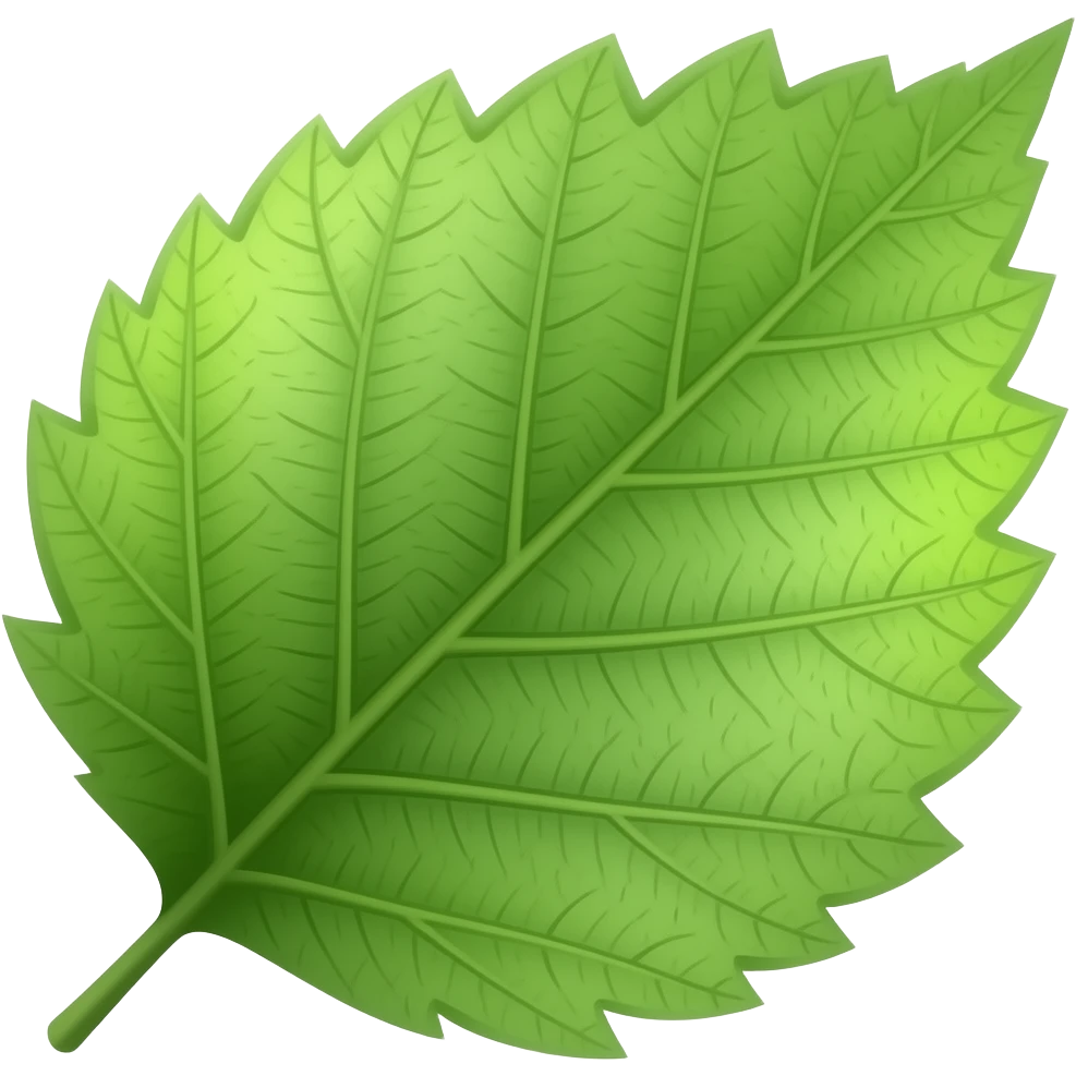 where alder tree pollen comes from, show with leafs emoji