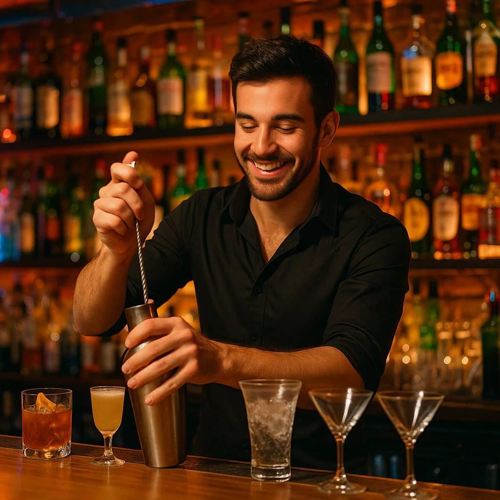 bartender mixing drinks emoji