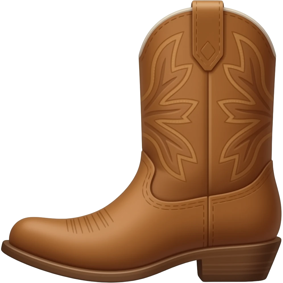 Make a cowboy boot emoji