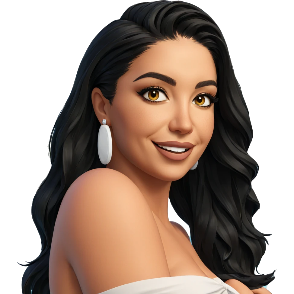 smiling girl by the pool emoji