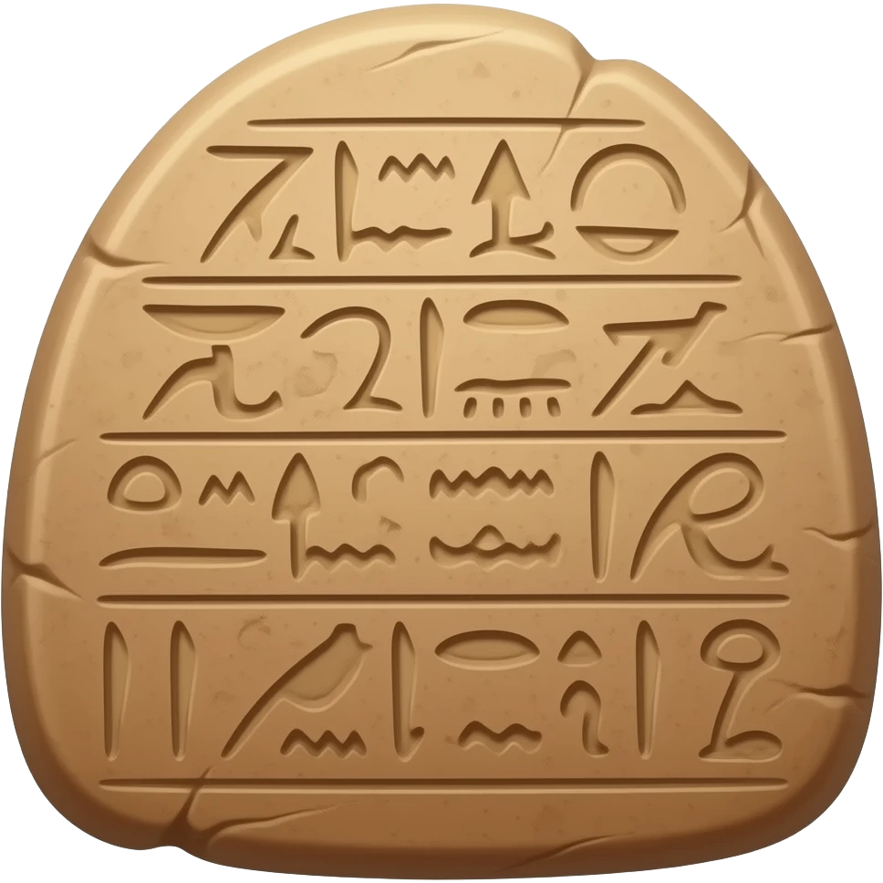 inscriptions on a clay tablet emoji