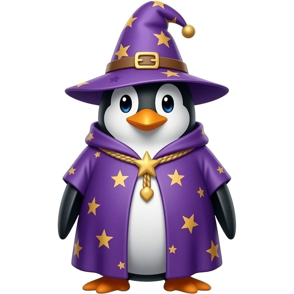 Penguin Wizard emoji