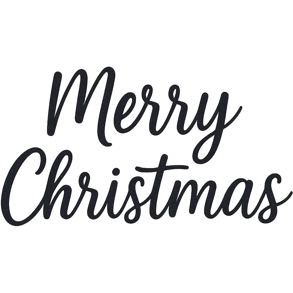 Merry christmas text, remove background emoji