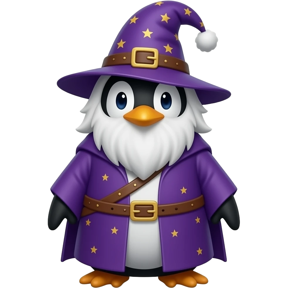 Penguin Wizard emoji