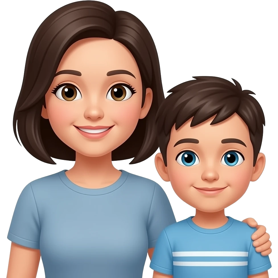 Mother and son emoji
