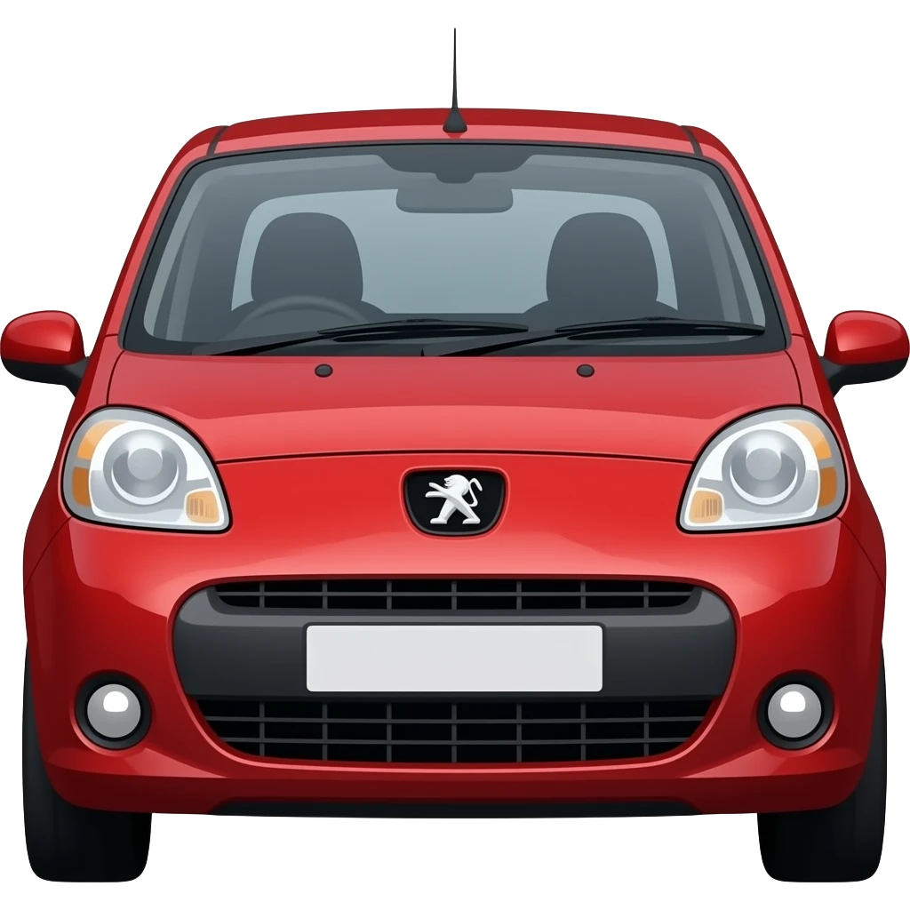 Peugeot 107 rouge emoji