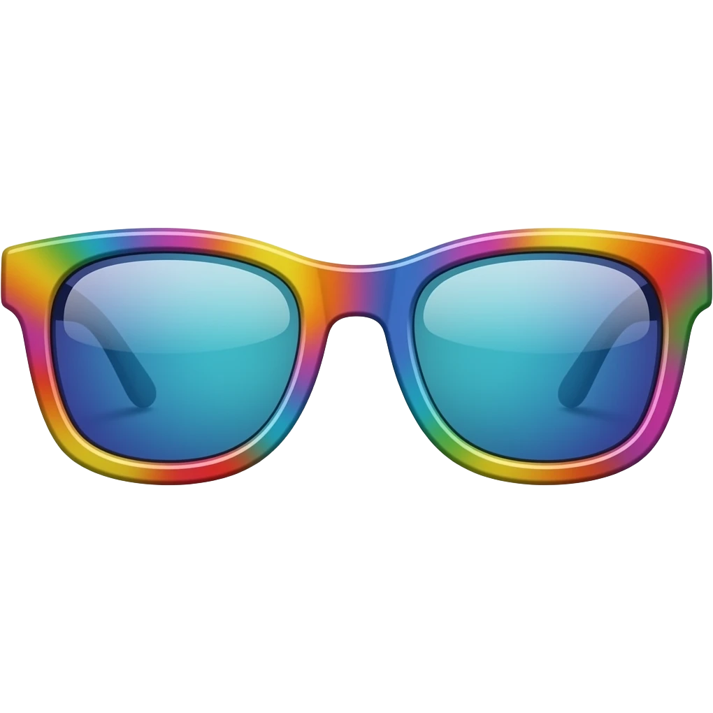 colorful sunglasses emoji