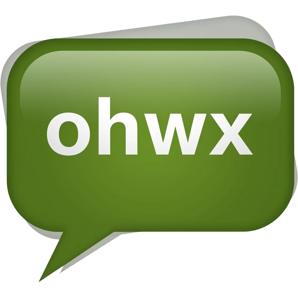 message is dark olive green emoji