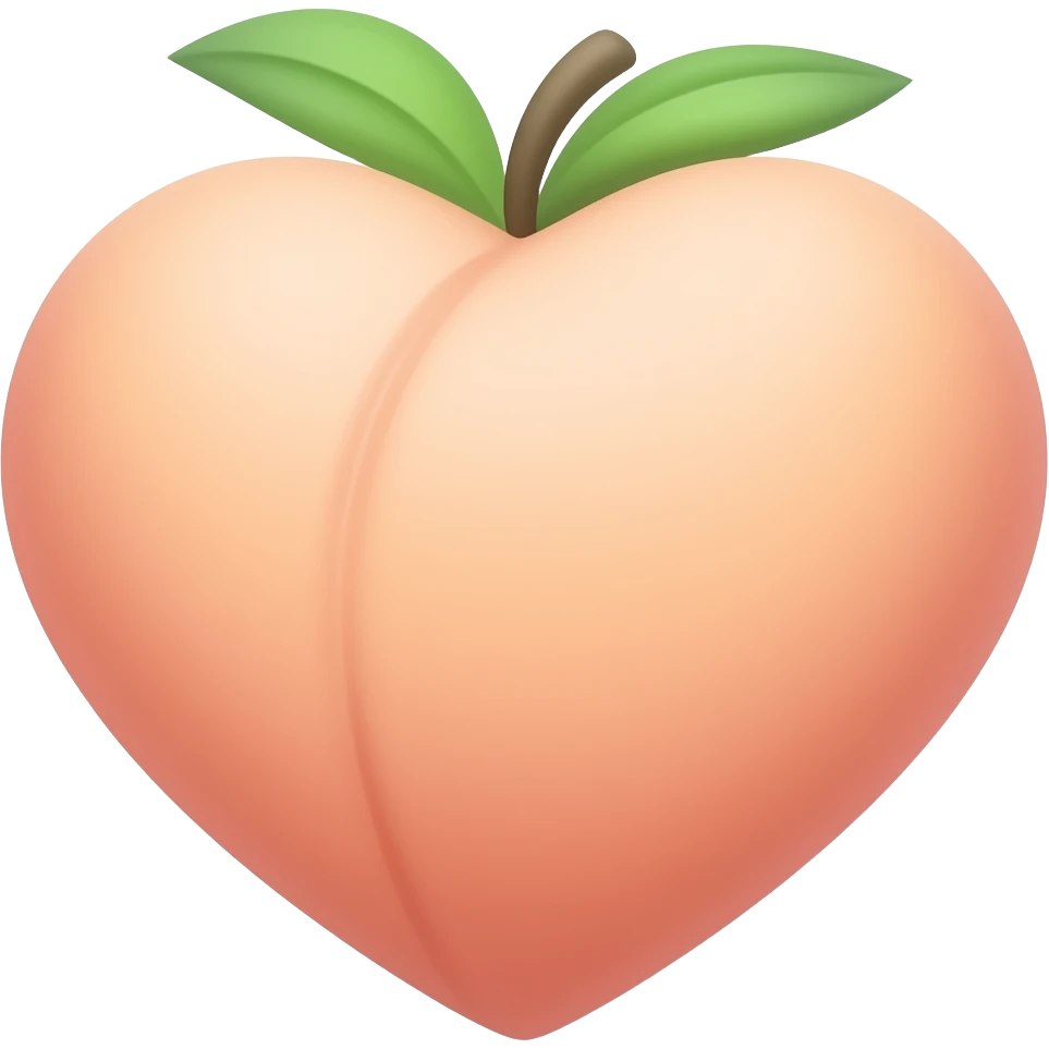 peach color heart emoji emoji