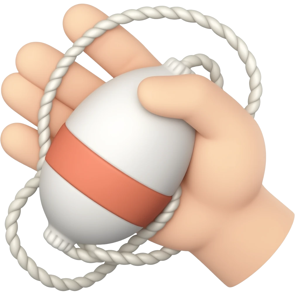 hand holding a buoy emoji