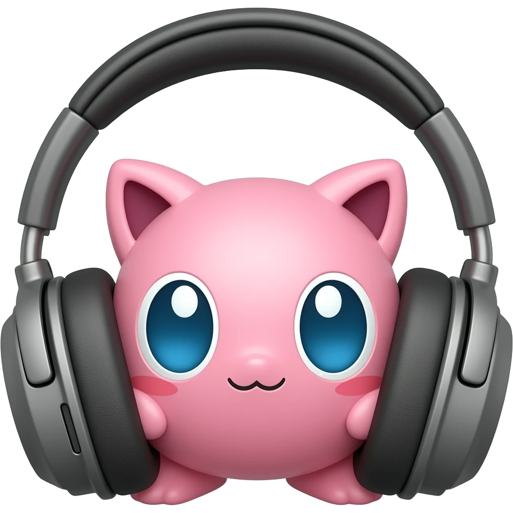 Pokemon Jigglypuff headphone emoji