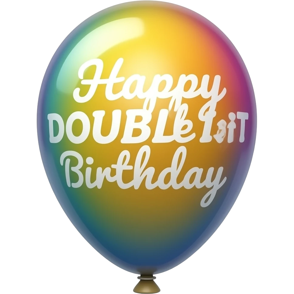 happy double digit birthday  balloon emoji