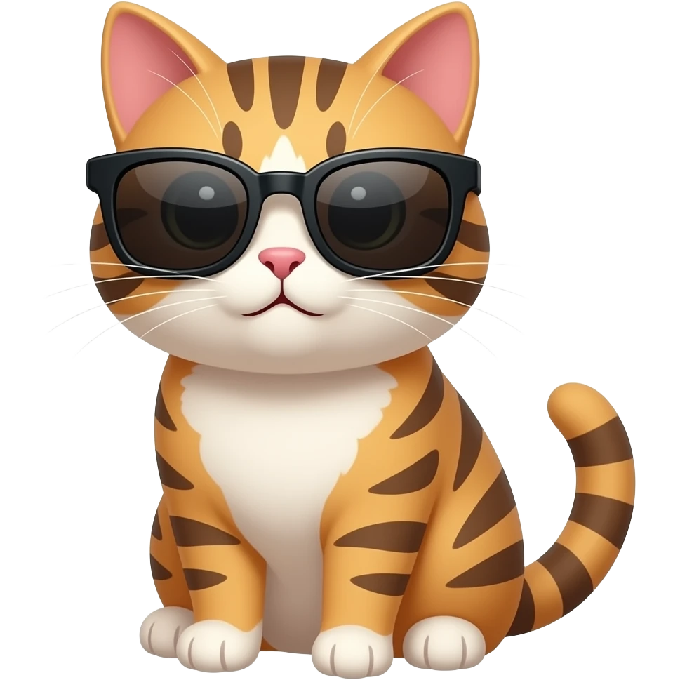 Cat wearing sunglasses emoji