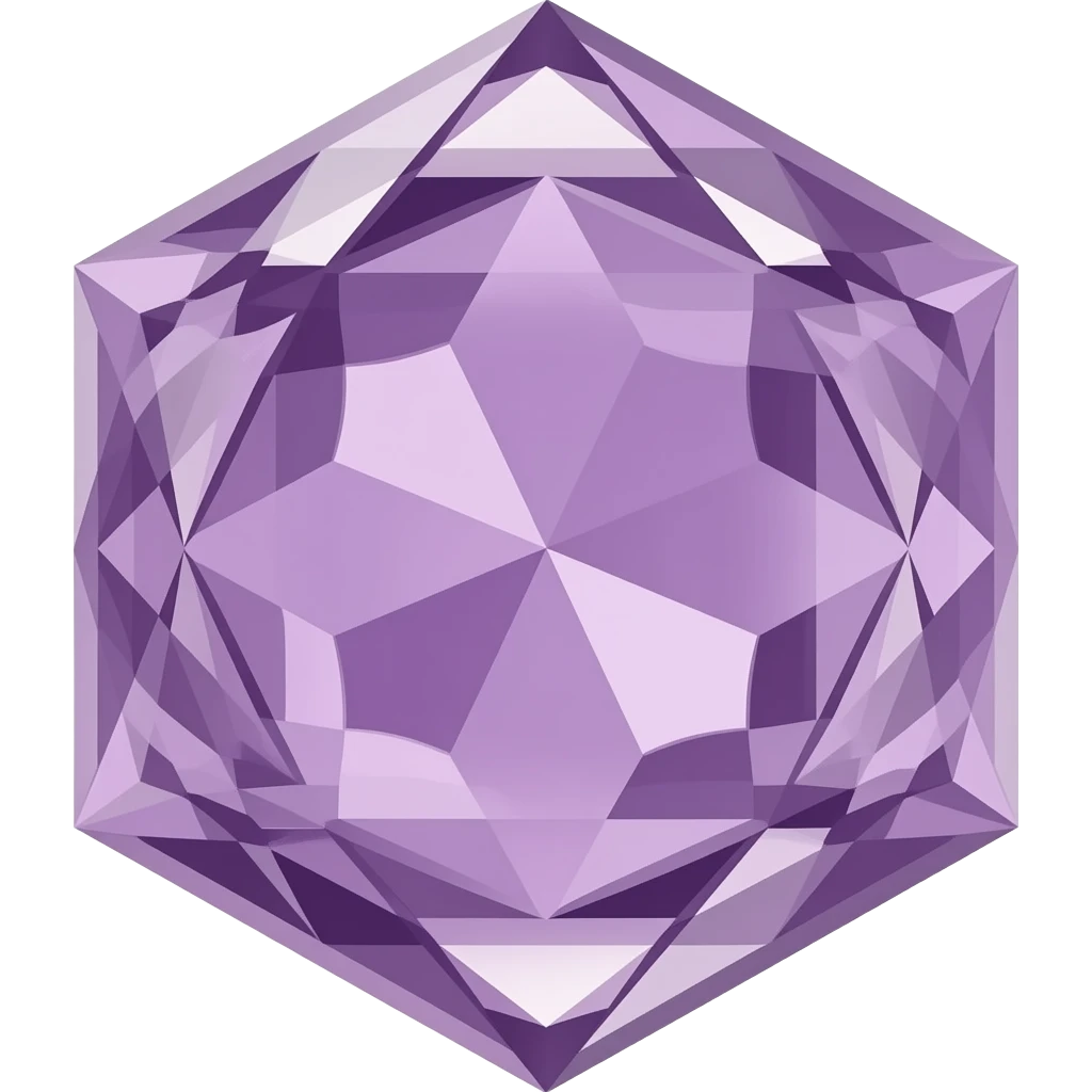 Mauve crystal emoji