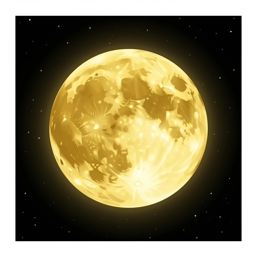 golden nebula full moon emoji