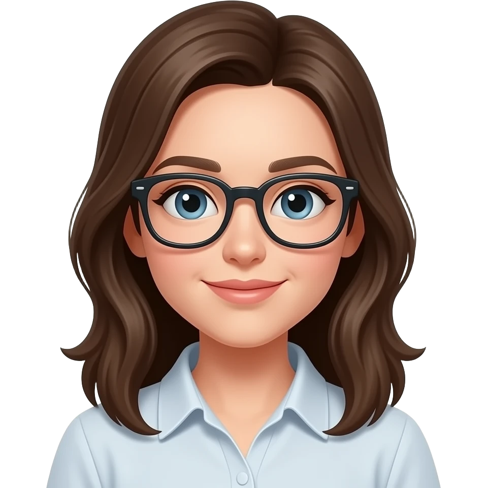 Girl with glasses emoji