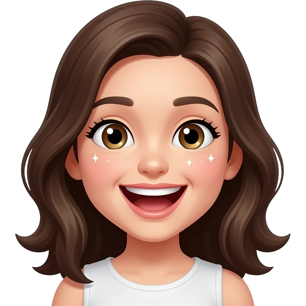 Una niña super risada emoji