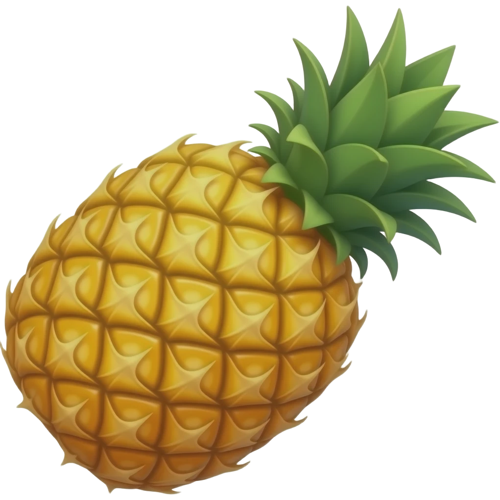 Pineapple standing upside down emoji