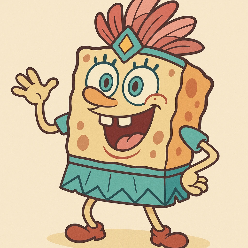 spongebob  dans mahuka ( walibi rhones alpes ) emoji