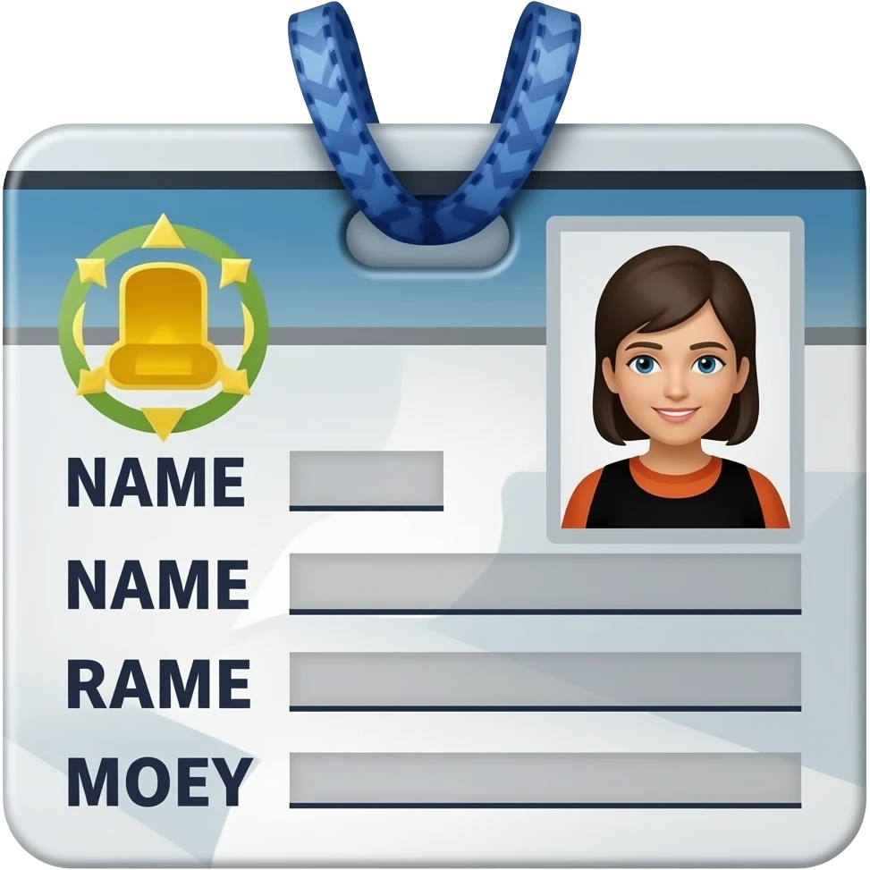 id card name only no photo emoji