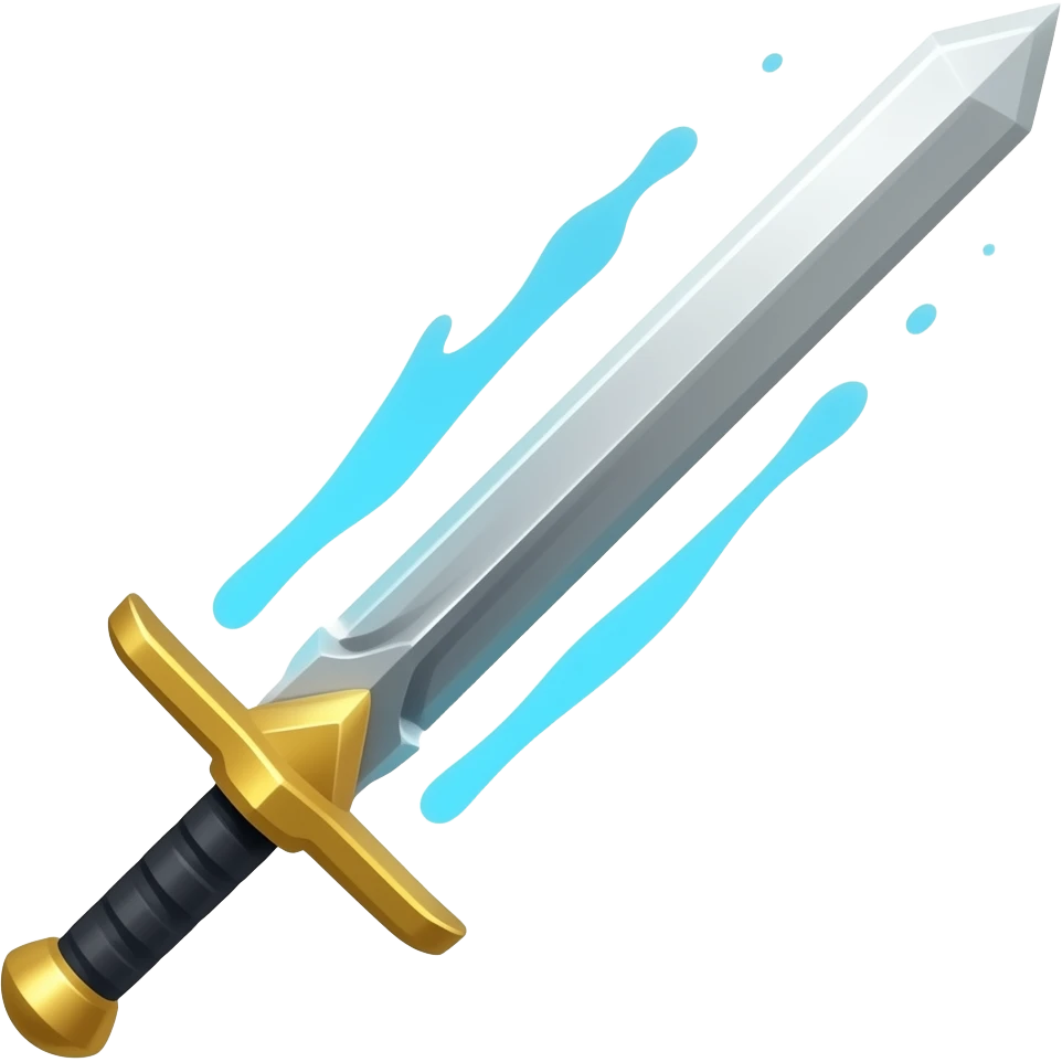 Тонкая элегантная сабля emoji