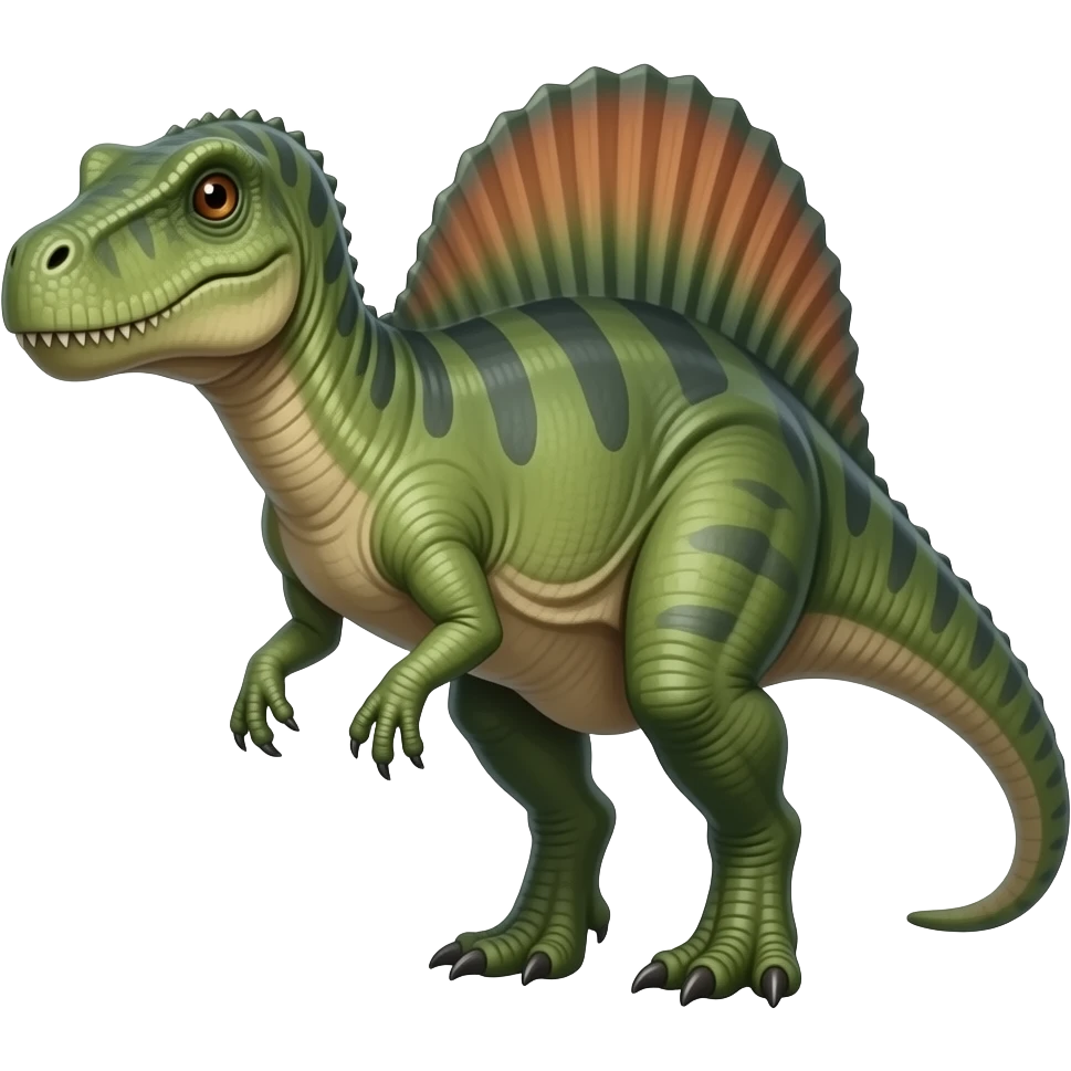 (Crocodile)-headed Its head will be slightly larger in proportion to its body. I'll say it again, he'll have a crocodile head.spinosaurus emoji