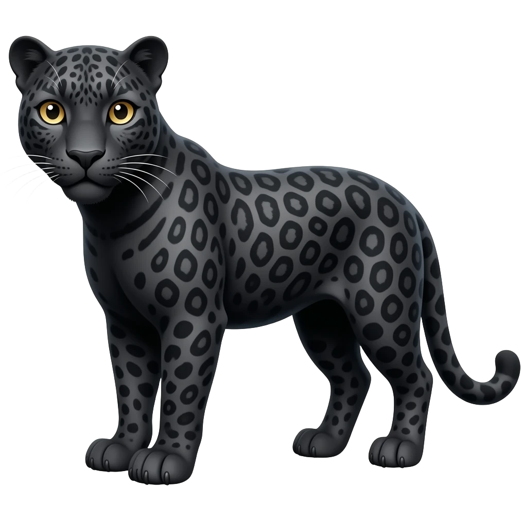 It has simply to be like this 🐆 but colored black emoji