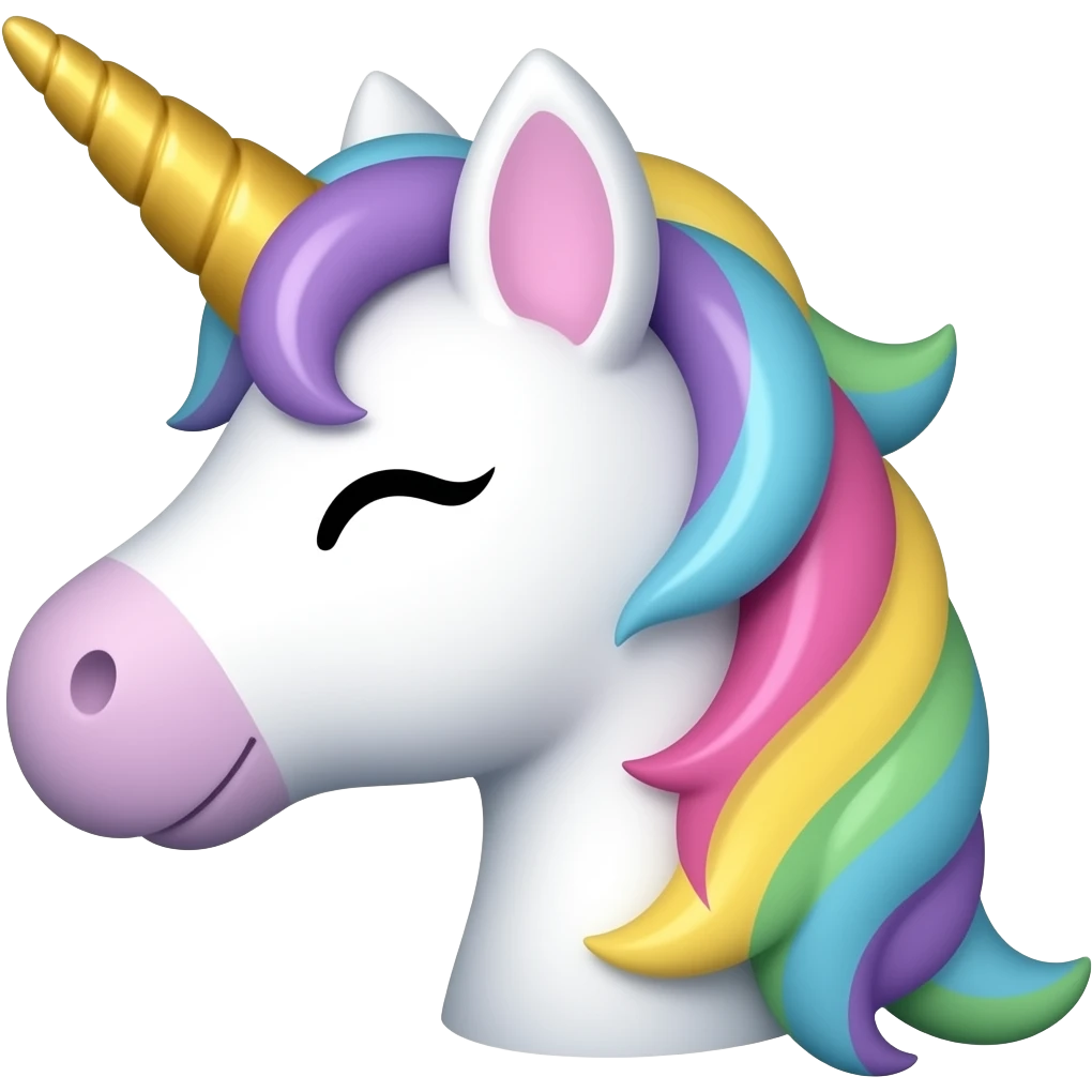 balloon shaped like a unicorn emoji