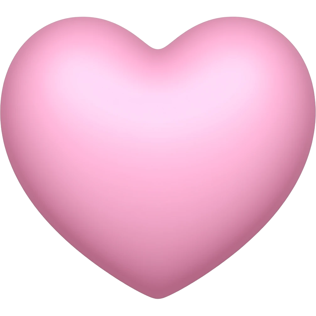 Big pastel Cute heart emoji