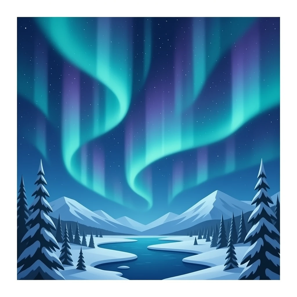 Aurora boreale emoji