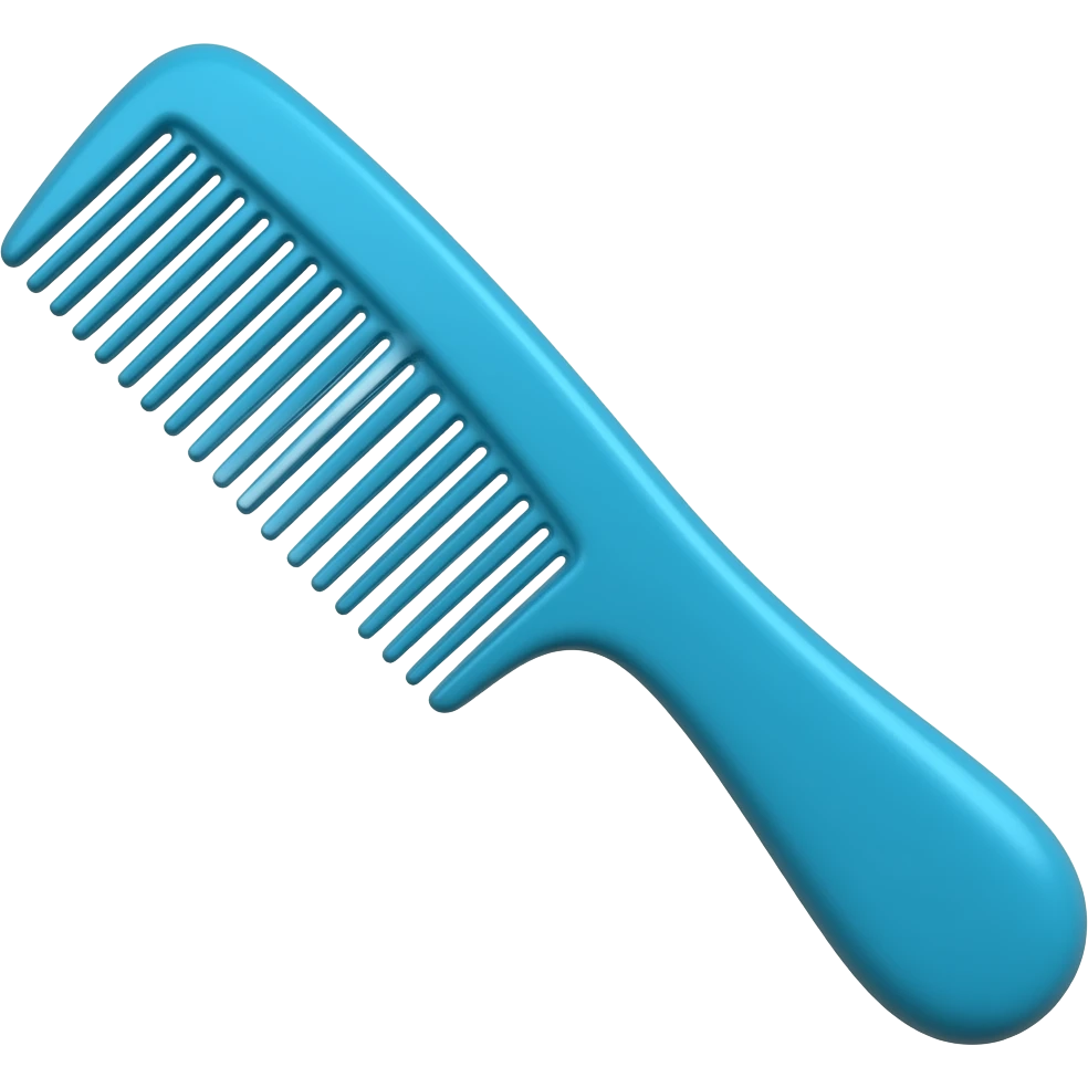 the comb is blue emoji