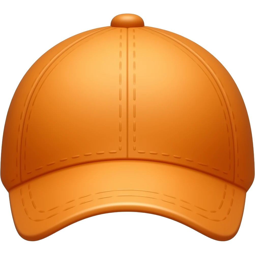 Orange cap as text emoji