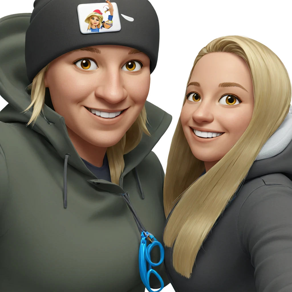 smiling blonde in a hat emoji