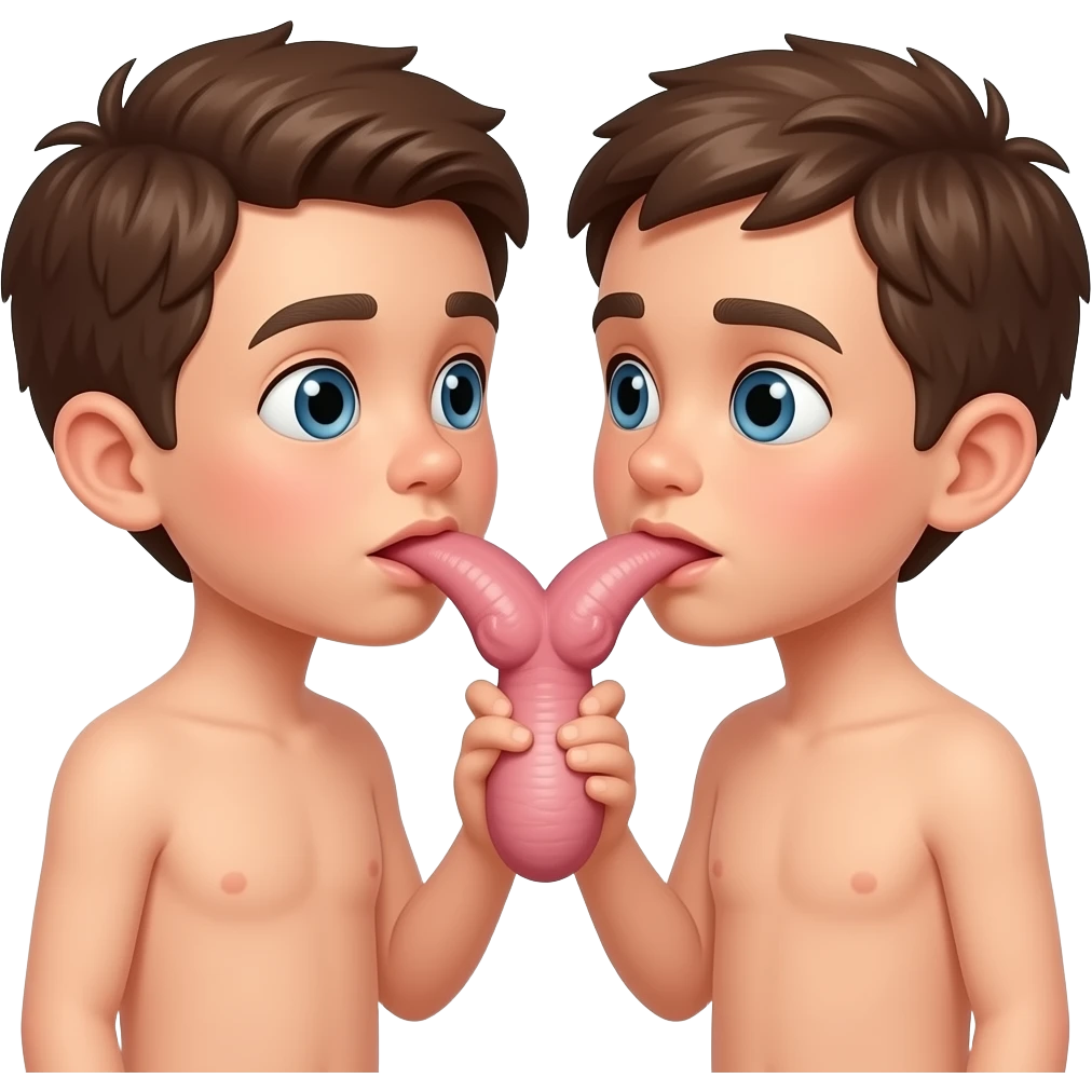 2 Boys naked sucking penis emoji