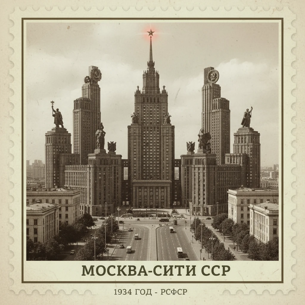 Москва-Сити, если бы его построили в СССР в 1934 году

Стилизуй изображение под марку как на фото emoji