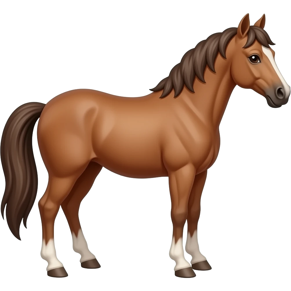 horse shaking its ass emoji