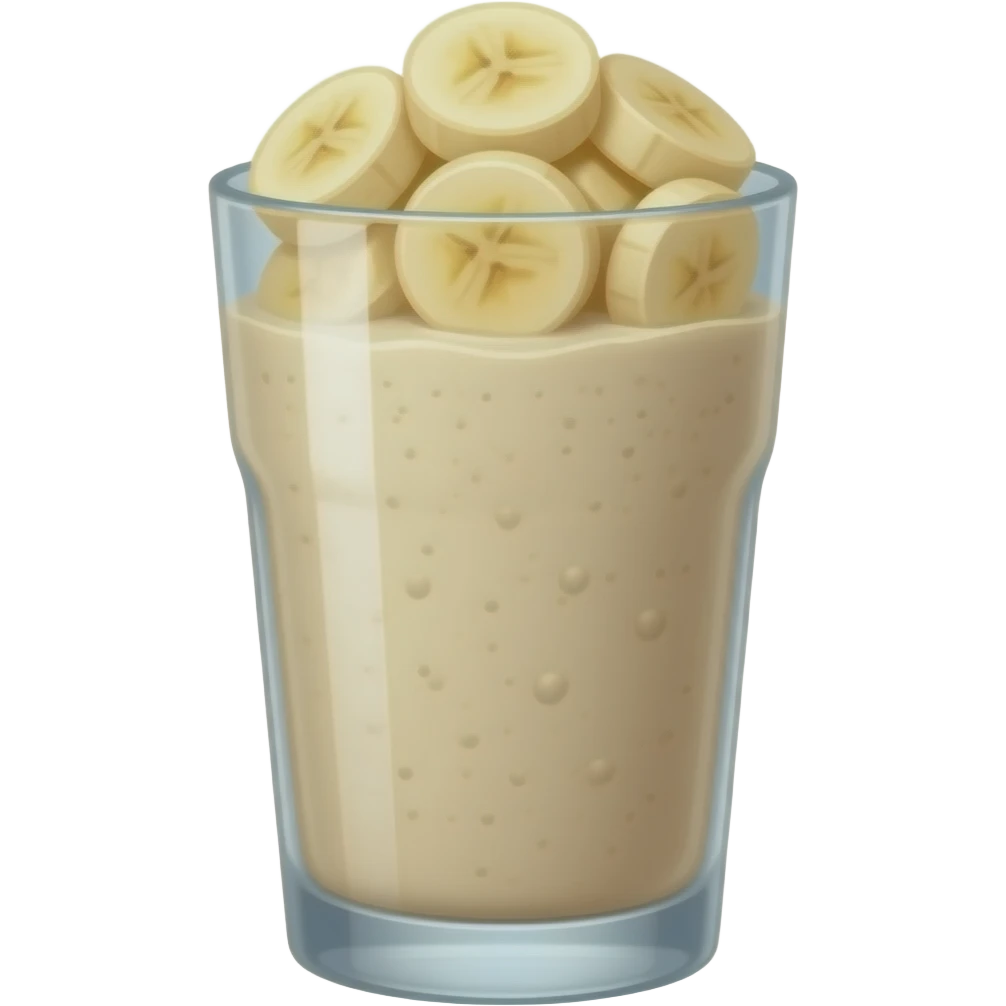 protein shake + banana emoji