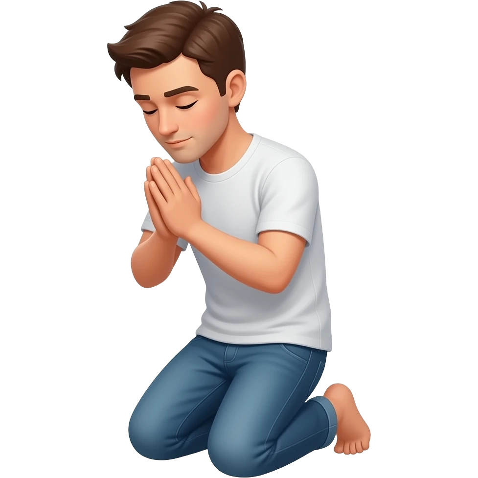 Namaz da secdeye kapanan insan emoji