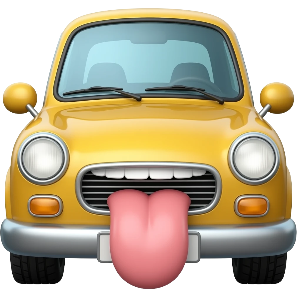 Farting car emoji