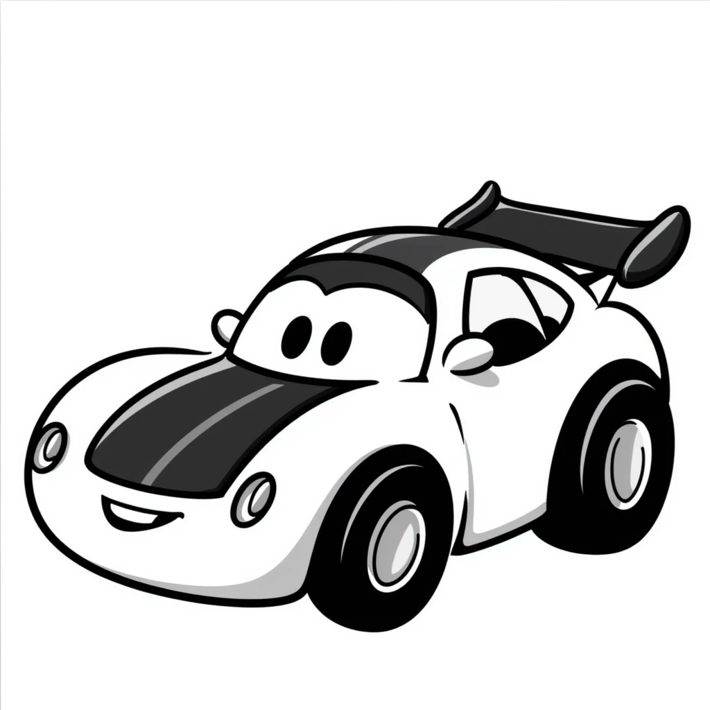 Octane from Rocket League, hand drawn doodle style emoji