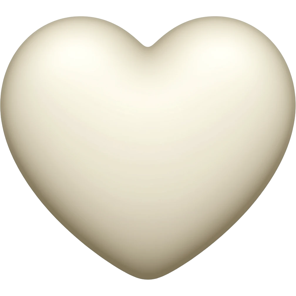 Corazon crema emoji