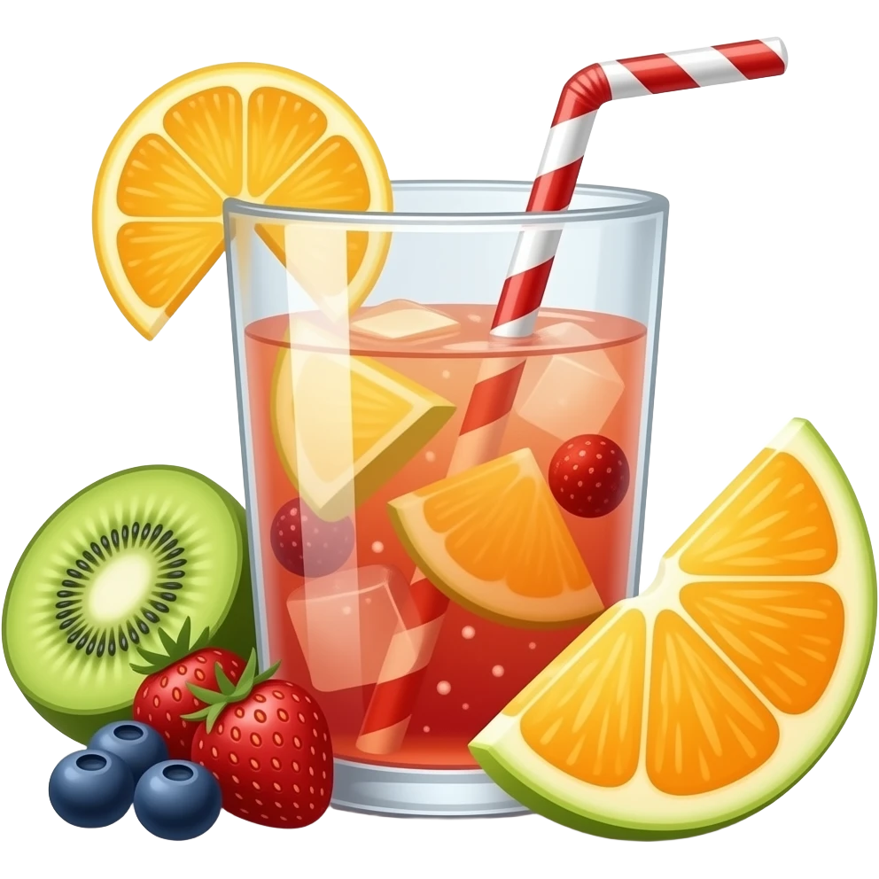 Fruits boost drink emoji