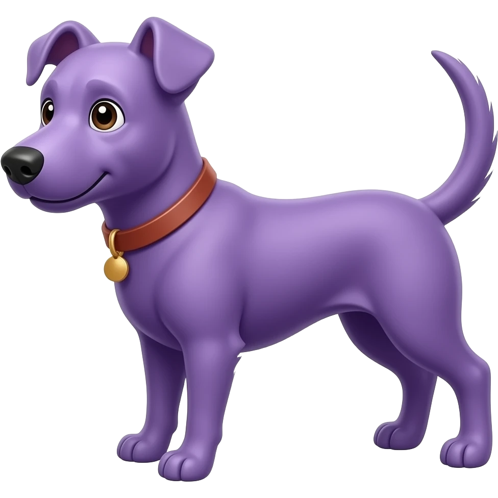 Perrito morado emoji emoji