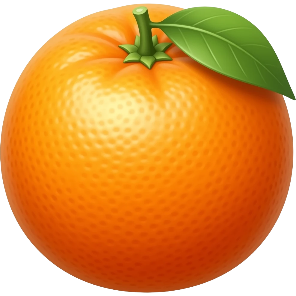 Tangerine emoji