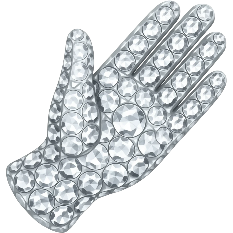 Swarovski crystal glove  one emoji