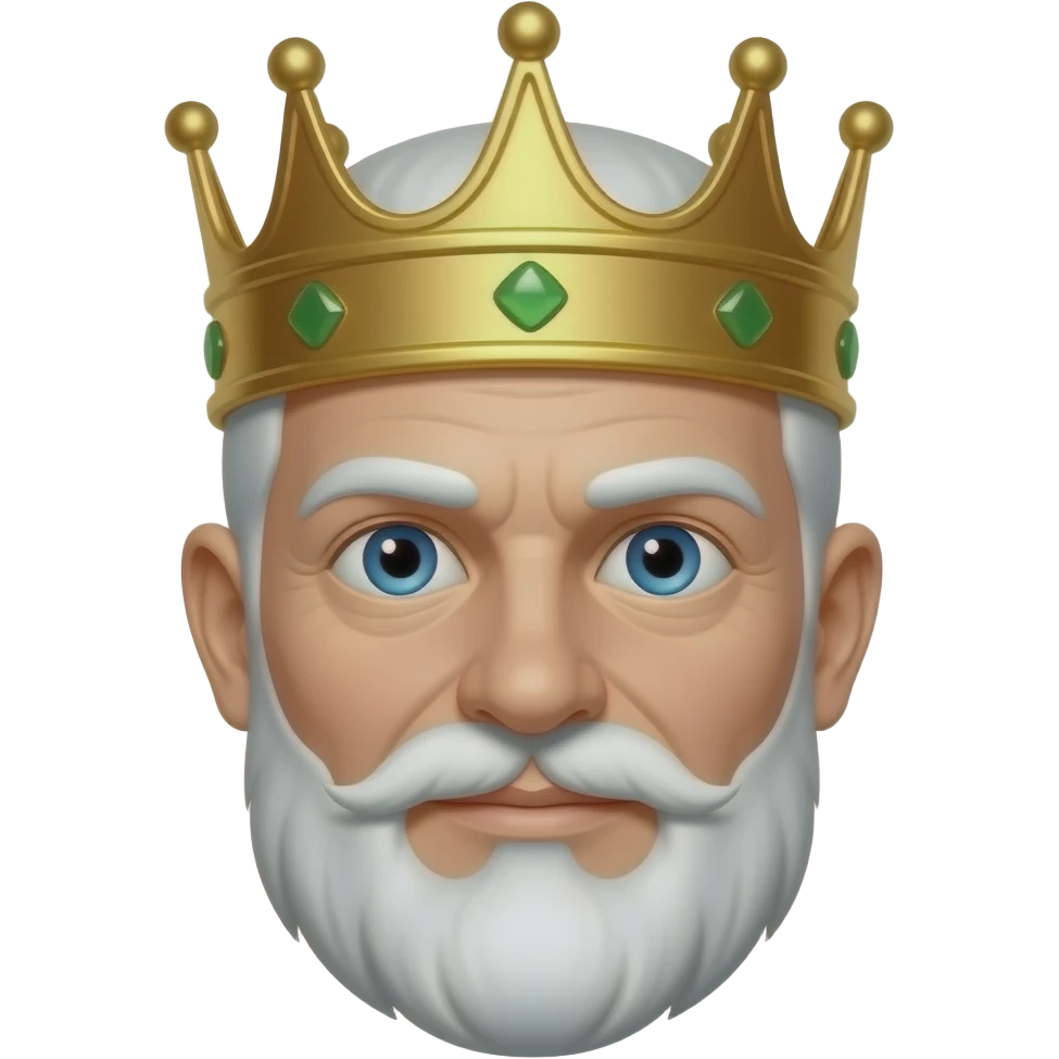 A king white skin emoji emoji