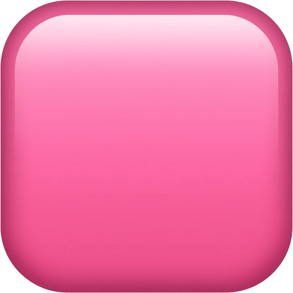 A square pink (but google emoji style) emoji