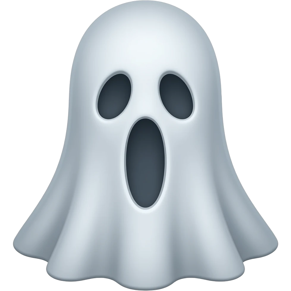 Ghost with spiral emoji