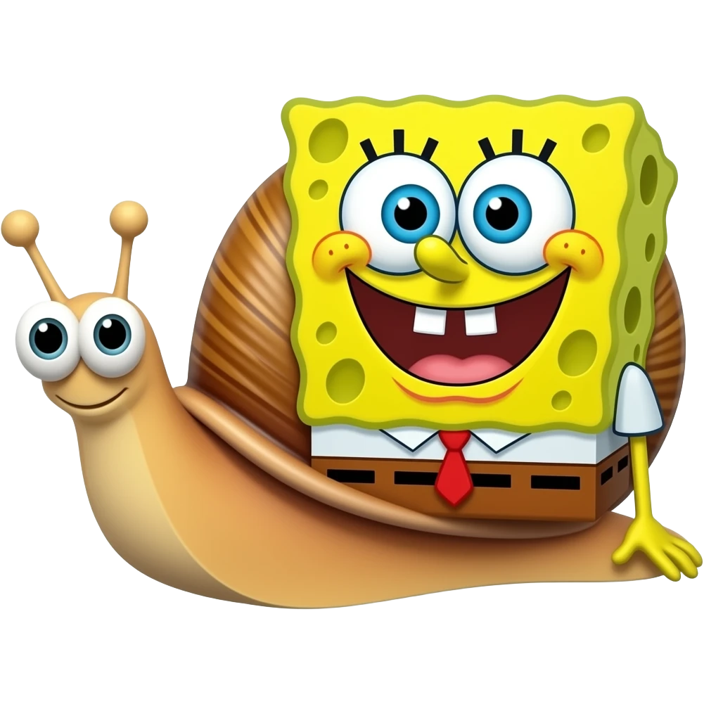 Snail spongebob emoji