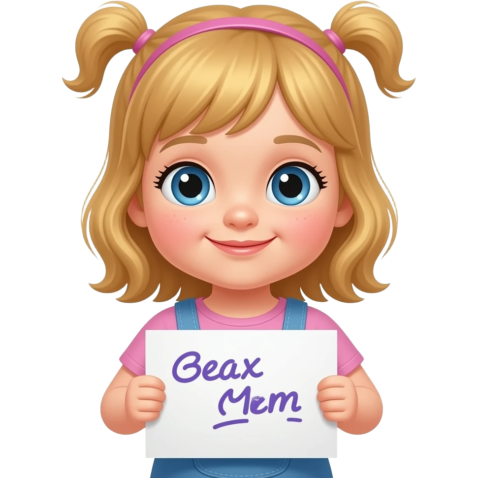 Baby Girl Written emoji